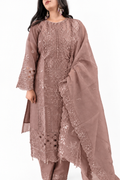 Mariya Mahtaab Luxury Pret Suit-Caramel Brown