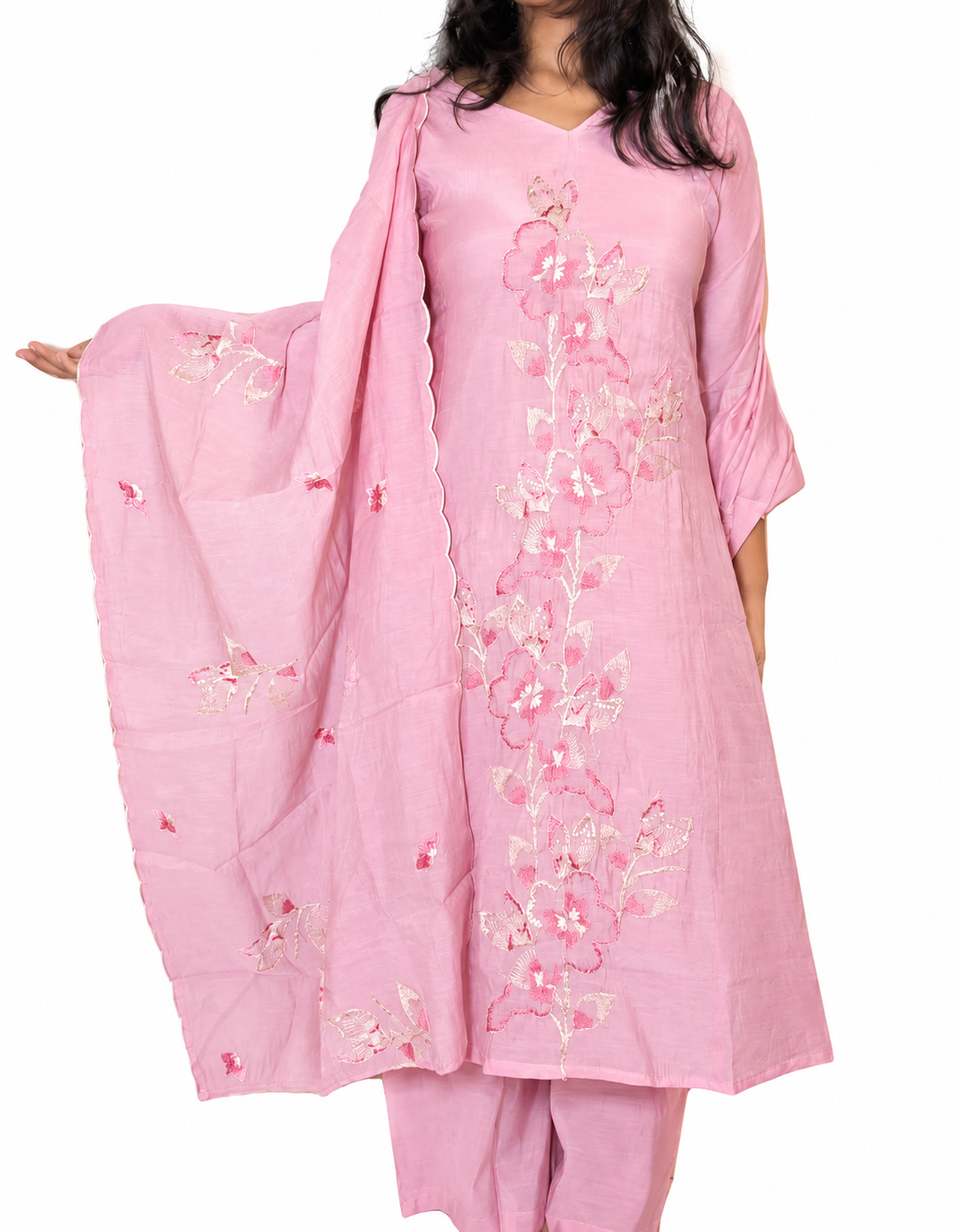 Gulnaar Pink Suit Set