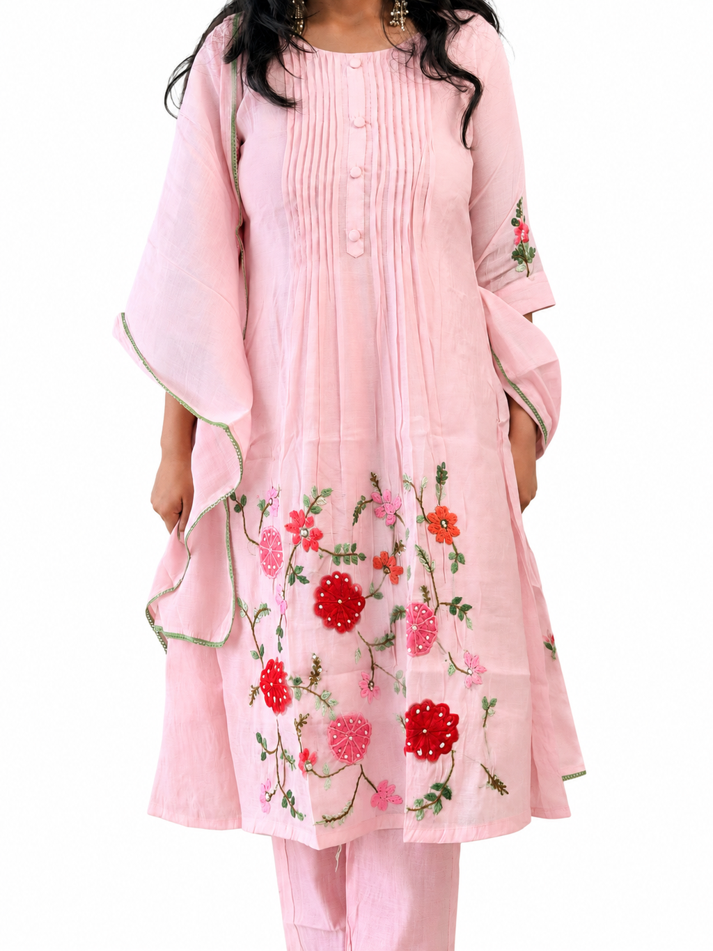 Roohani Gulab Pink Suit Set