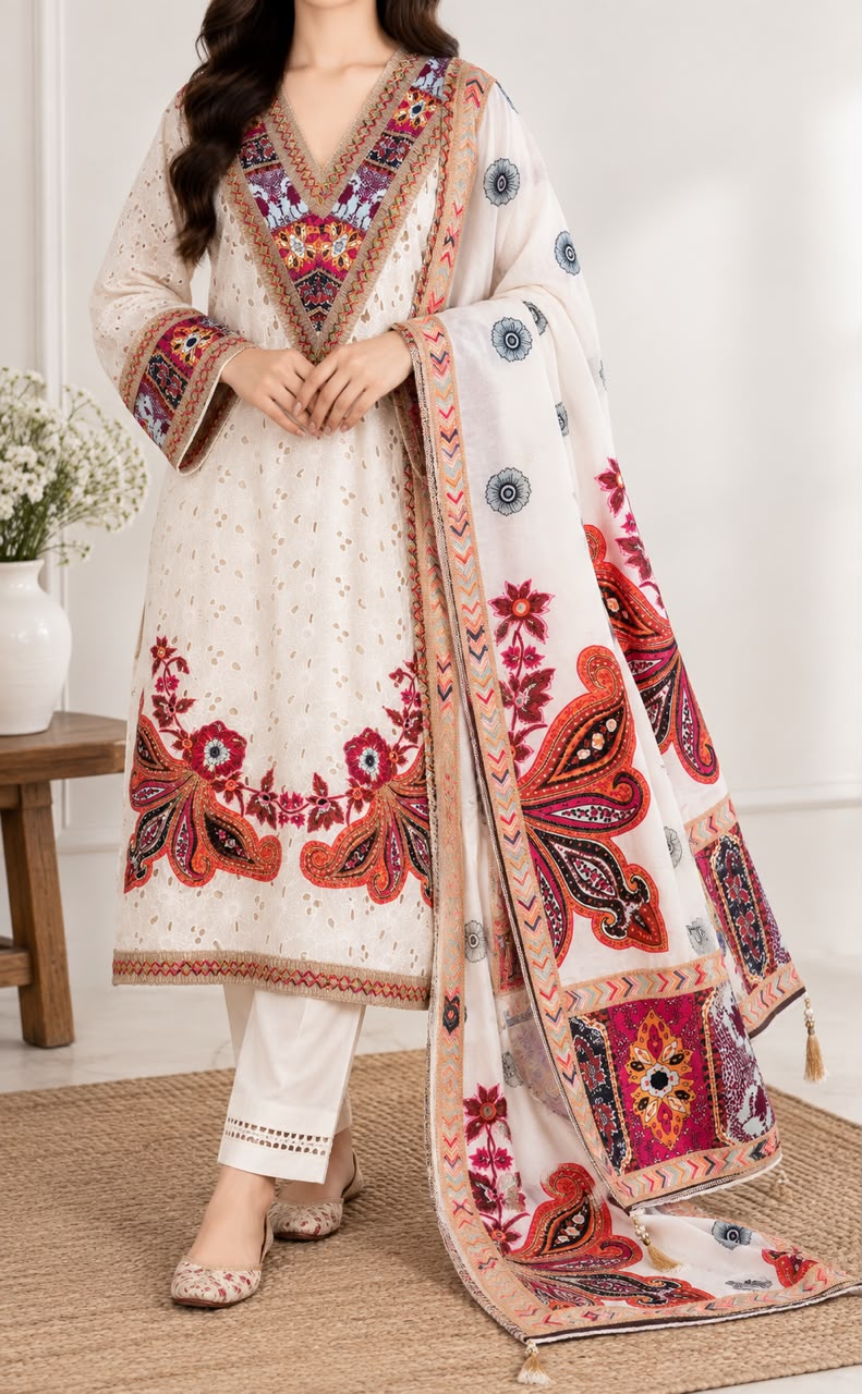 Rang-e-Nazakat semi-stitched salwar suit set