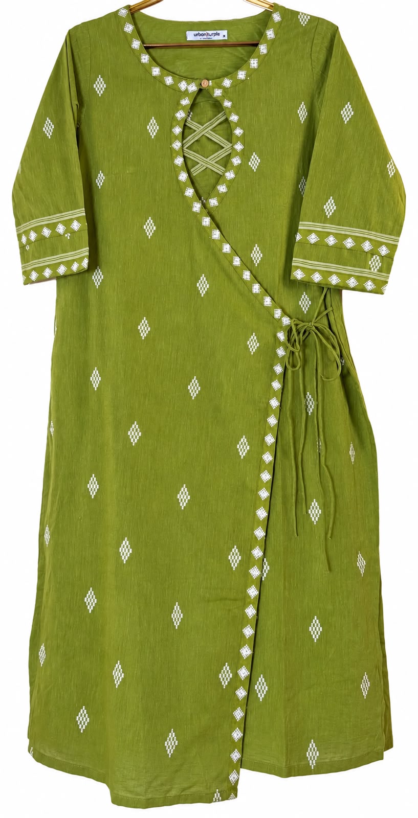 Urbanpurple olive-green two piece suit set