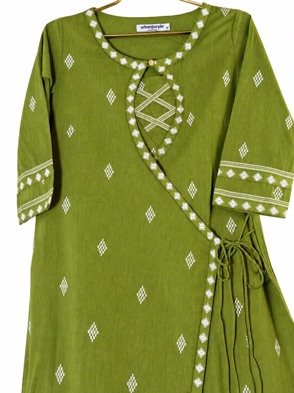 Urbanpurple olive-green two piece suit set