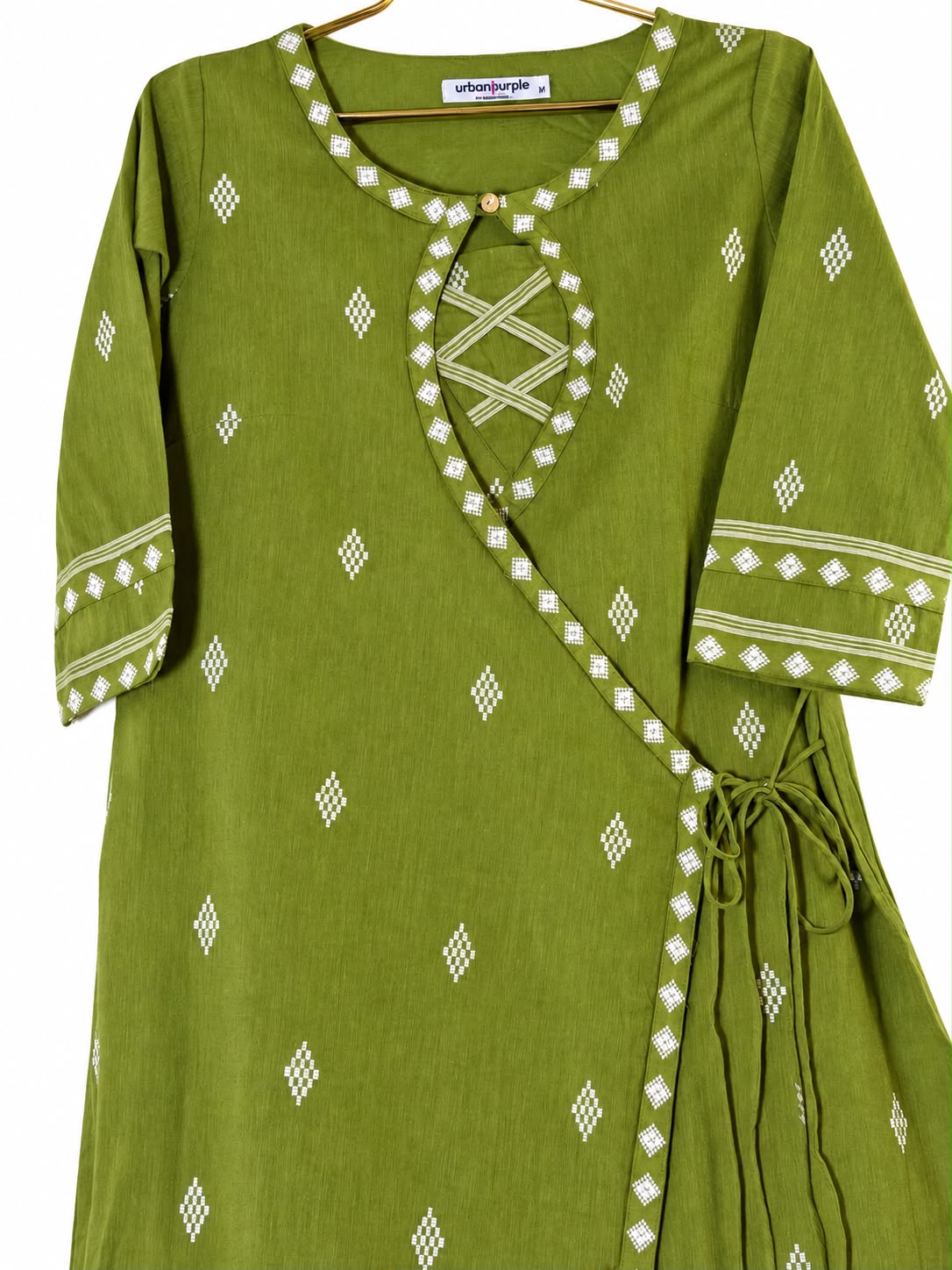 Urbanpurple olive-green two piece suit set