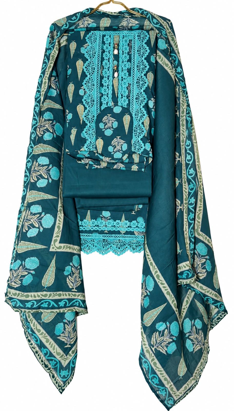Firoza unstitched salwar suit set