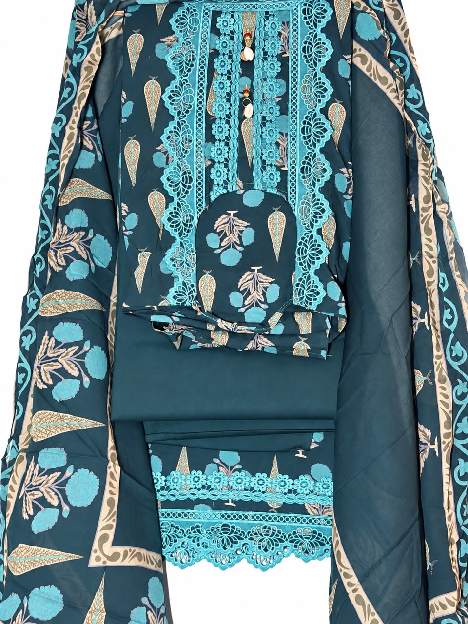 Firoza unstitched salwar suit set