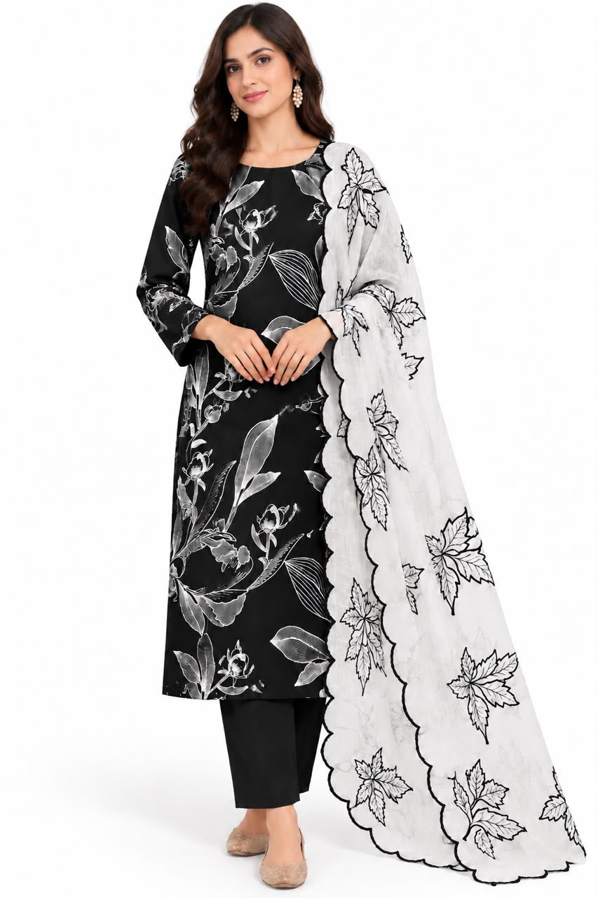 Sunehri Shaam unstitched suit set